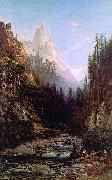 Thomas Hill Castle Craigs, California oil painting on canvas